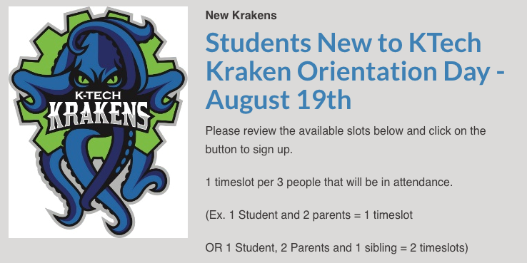 Orientation Day – NEW Students