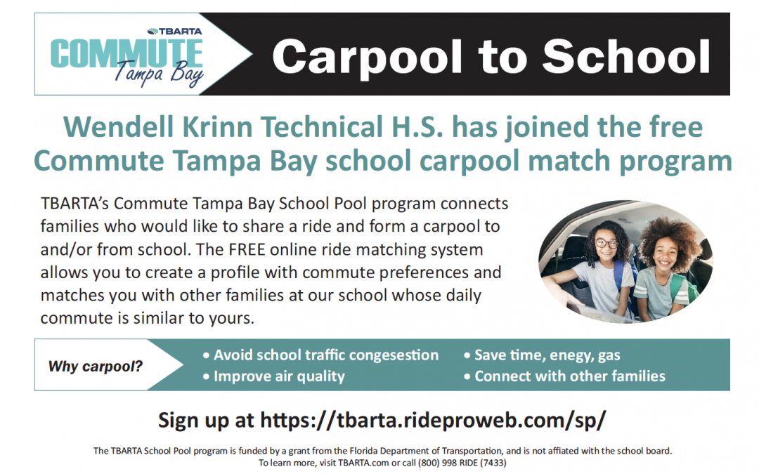 KTech is Now Part of TBARTA’s “School Pool” Program