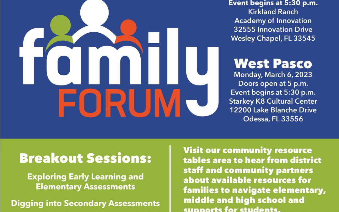 Superintendent’s Family Forum